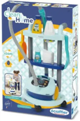 Écoiffier Clean Home Játék gurulós takarítókocsi porszívóval (7900002772)