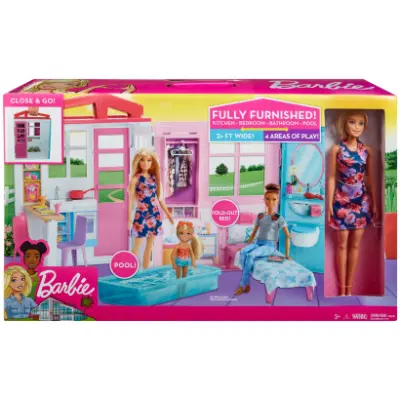 Barbie Tengerparti ház babával