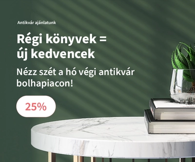 Régi könyvek = új kedvencek (25% kedvezmény)