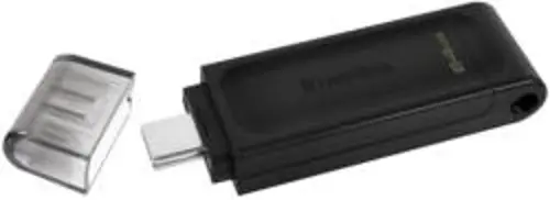 Kingston Technology DataTraveler 70 USB flash meghajtó 64 GB C-típus 3.2 Gen 1 (3.1 Fekete (DT70/64GB))