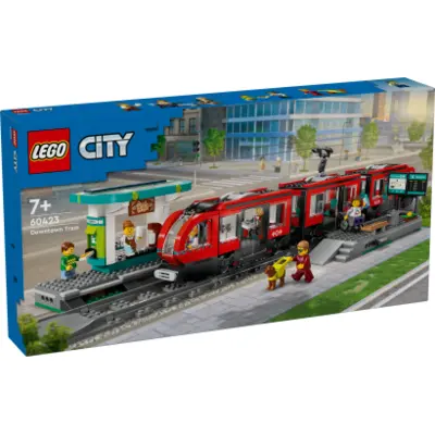 LEGO City 60423 Belvárosi villamos és megálló
