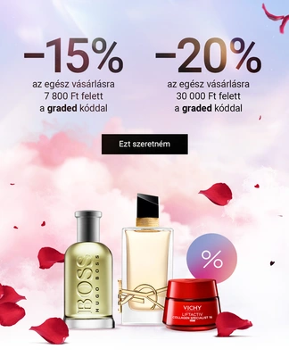 15/25% összegfüggő kedvezmény vásárlása (teljes árúakra)