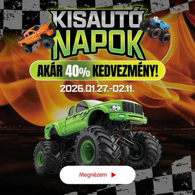 Kisautó-napok (akár 40% kedvezmény)