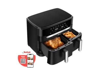 Forrólevegős fritőz Tefal Dual XXL Easy Fry EY9428E0 Fekete