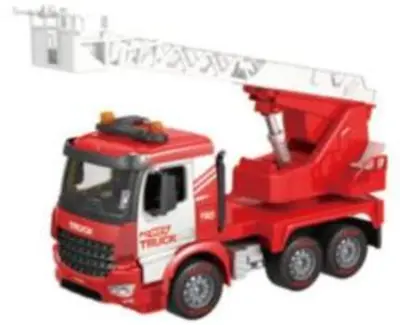 Magic Toys Power Truck Tűzoltó teherautó emelőkosárral, fénnyel és hanggal 40cm (MKK125169)