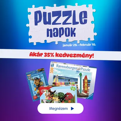 Puzzle Napok (akár 35% kedvezmény)