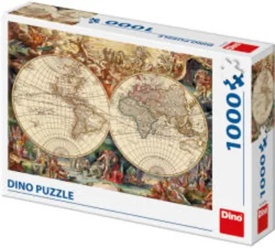 Dino Történelmi világtérkép 1000 darabos puzzle (532496)
