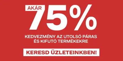 Utolsó párakra akár -75% az üzletekben