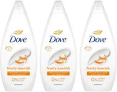 DOVE Triopack Fruity Nourish 720 ml krémtusfürdő