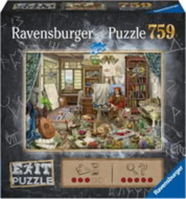 Ravensburger 167821 Exit Puzzle: Művész stúdió 759 darabos