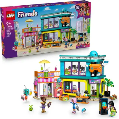 LEGO Friends 42674 Képregény- és videójátékbolt