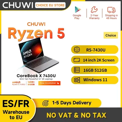 CHUWI CoreBook X AMD R5-7430U Notebook