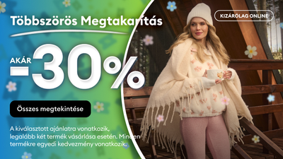 10, 20, 30% kedvezmény a megjelöltekre