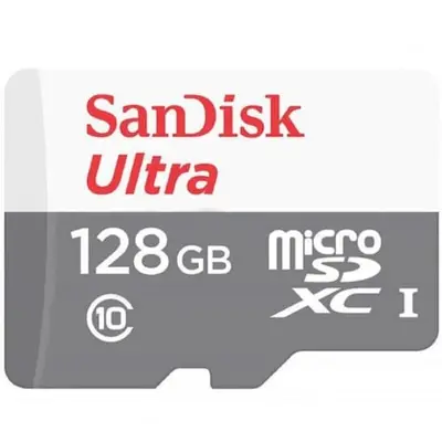 SanDisk SDXC Ultra MicroSD Memóriakártya, 128 GB, Class 10