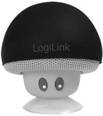 Logilink Speaker, portable, bluetooth, mushroom design, black (SP0054BK)