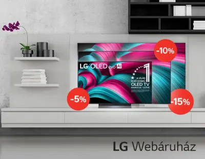 Akár 15% kedvezmény LG TV-re