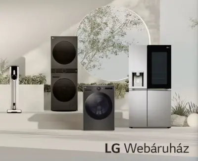 Akár -50 000 Ft LG háztartási eszközökre