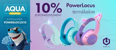 Powerlocus fejhallgatók 10% kedvezménnyel