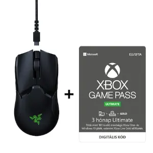 Razer Viper Ultimate vezeték nélküli RGB gamer egér töltő dokkolóval + 3 hónap Game Pass Ultimate, 20.000 DPI, Razer Chroma