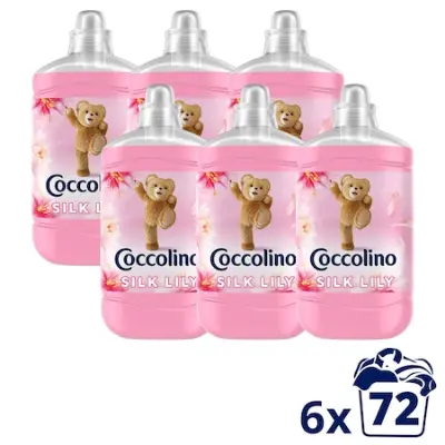 COCCOLINO öblítő Silk (4 különböző illat) 6x1800 ml