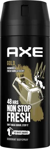 AXE Deo spray Gold oud wood & dark vanilla, 150 ml