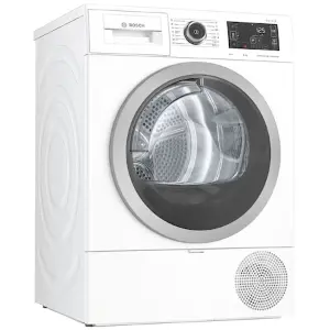 Bosch WTW876LBY Serie 6 Hőszivattyús kondenzációs szárítógép, 8kg, DirectSelect kijelző, A+++ energiaosztály, fehér