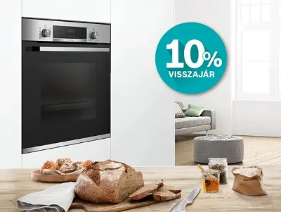 Bosch Serie gőzfunkciós sütőkre 10% visszajár