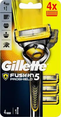 Gillette Borotva + 4 borotvabetét, Fusion5 Proshield, 1 db