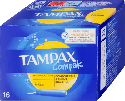 Tampax Tampon Compak regular duo, 16 db