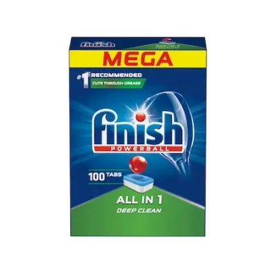 Finish All in 1 mosogatógép-tabletta, Regular, 100 darab