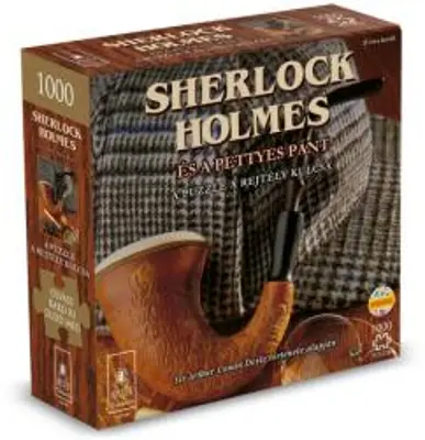 University Games Sherlock Holmes és a pettyes pánt puzzle, rejtély kulcsa, 1000 db (23332331185)