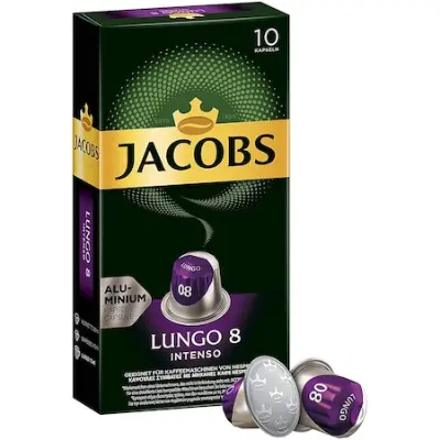 Jacobs Lungo Intenso (8) Nespresso kompatibilis kávékapszula, 10 db