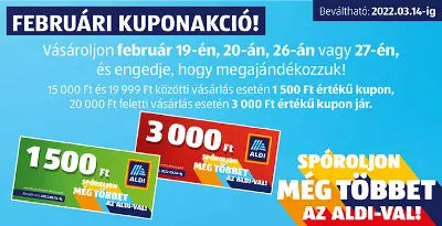 ALDI - Februári kuponakció