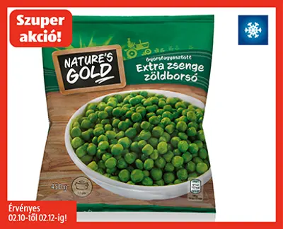 ALDI - NATURE’S GOLD Zöldborsó