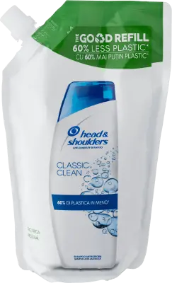 Head & Shoulders Sampon utántöltő korpásodás ellen Classic clean, 480 ml