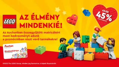 Auchan - Pontgyűjtő akcióban LEGO kedvezmények
