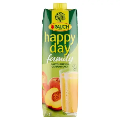 Happy Day Family Őszibarack gyümölcslé, 35%, 1 l