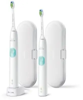 Philips Sonicare Series 4300 HX6807/35 ProtectiveClean szónikus elektromos fogkefe dupla szett, fehér