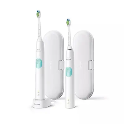 Philips Sonicare Series 4300 HX6807/35 ProtectiveClean szónikus elektromos fogkefe dupla szett, fehér