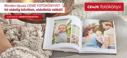 CEWE Fotókönyv bővítés ingyen 50 oldalig