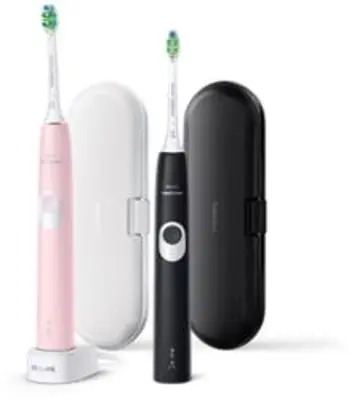 Philips Sonicare ProtectiveClean Series 4300 HX6800/35 szónikus elektromos fogkefe dupla szett, rózsaszín és fekete