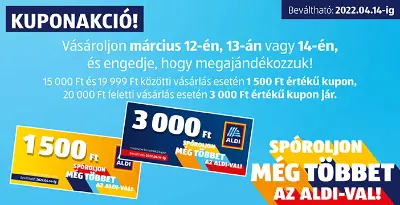 ALDI - Márciusi kuponakció