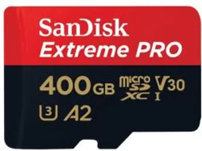 Sandisk 400GB microSDXC Extreme PRO A2 C10 V30 UHS-I U3 + adapter (183523)
