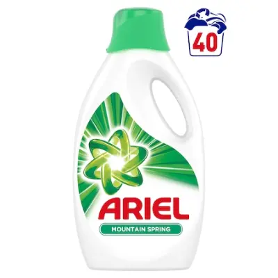 2x Ariel folyékony mosószer, Mountain Spring / Color, 2.2L, 40 mosás