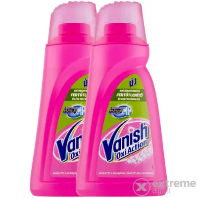 Vanish Oxi Action antibakteriális fertőtlenítő és folteltávolító gél, 2x1 l
