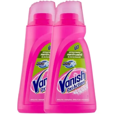 Vanish Oxi Action antibakteriális fertőtlenítő és folteltávolító gél, 2x 1 liter