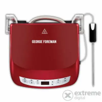 George Foreman 24001-56 preciziós családi grill, 1440W, Piros