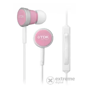 TDK IP400 In-Ear fülhallgató iPhone vezérléssel, rózsaszín