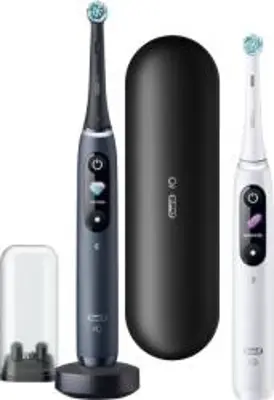 Oral-B iO8 Duo Pack elektromos fogkefe - fekete + fehér