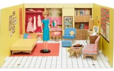 Mattel 75. évfordulós Retro Barbie álomház és kiegészítők (GNC38)